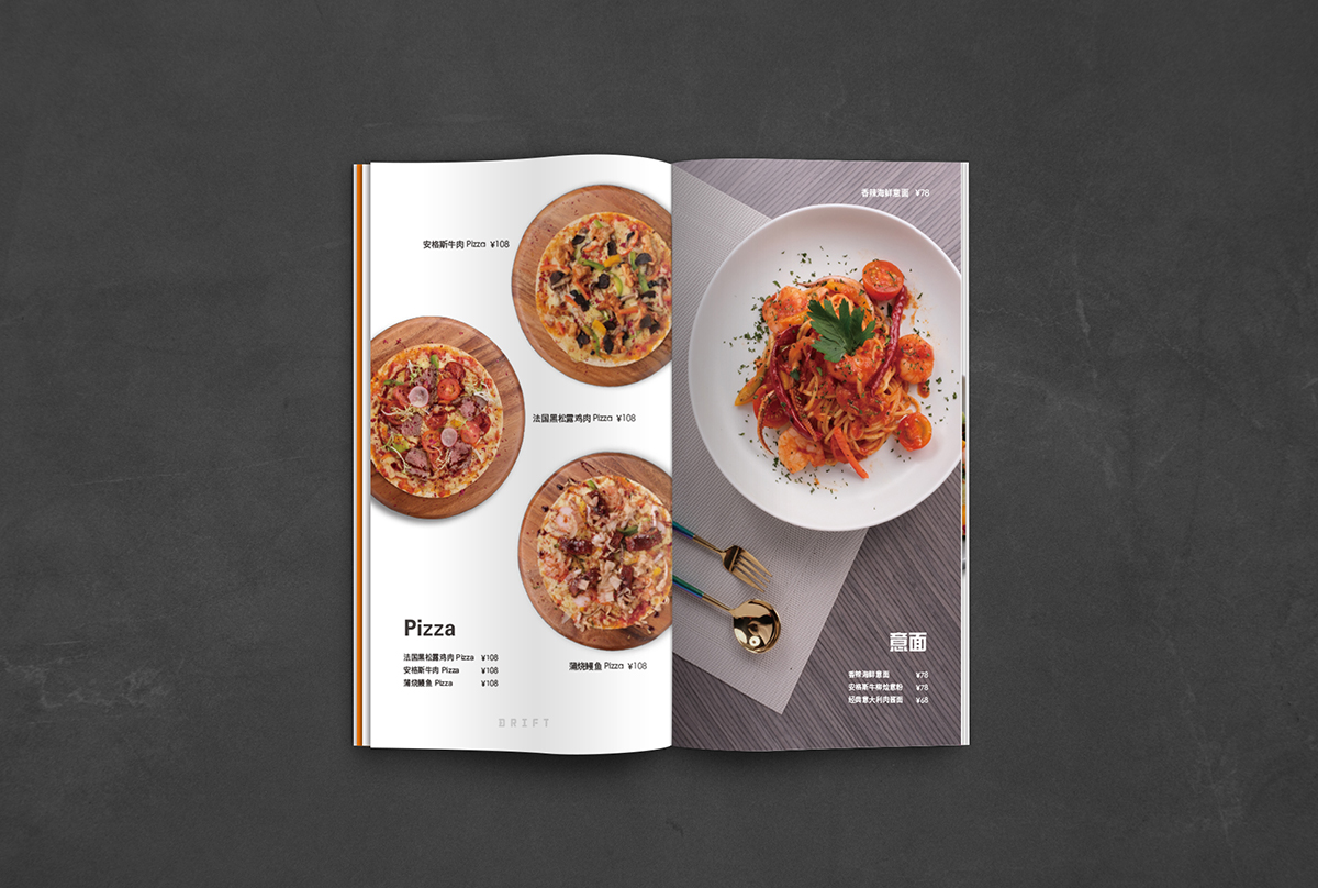 Cafe menu design by Marong Marong Design Studio