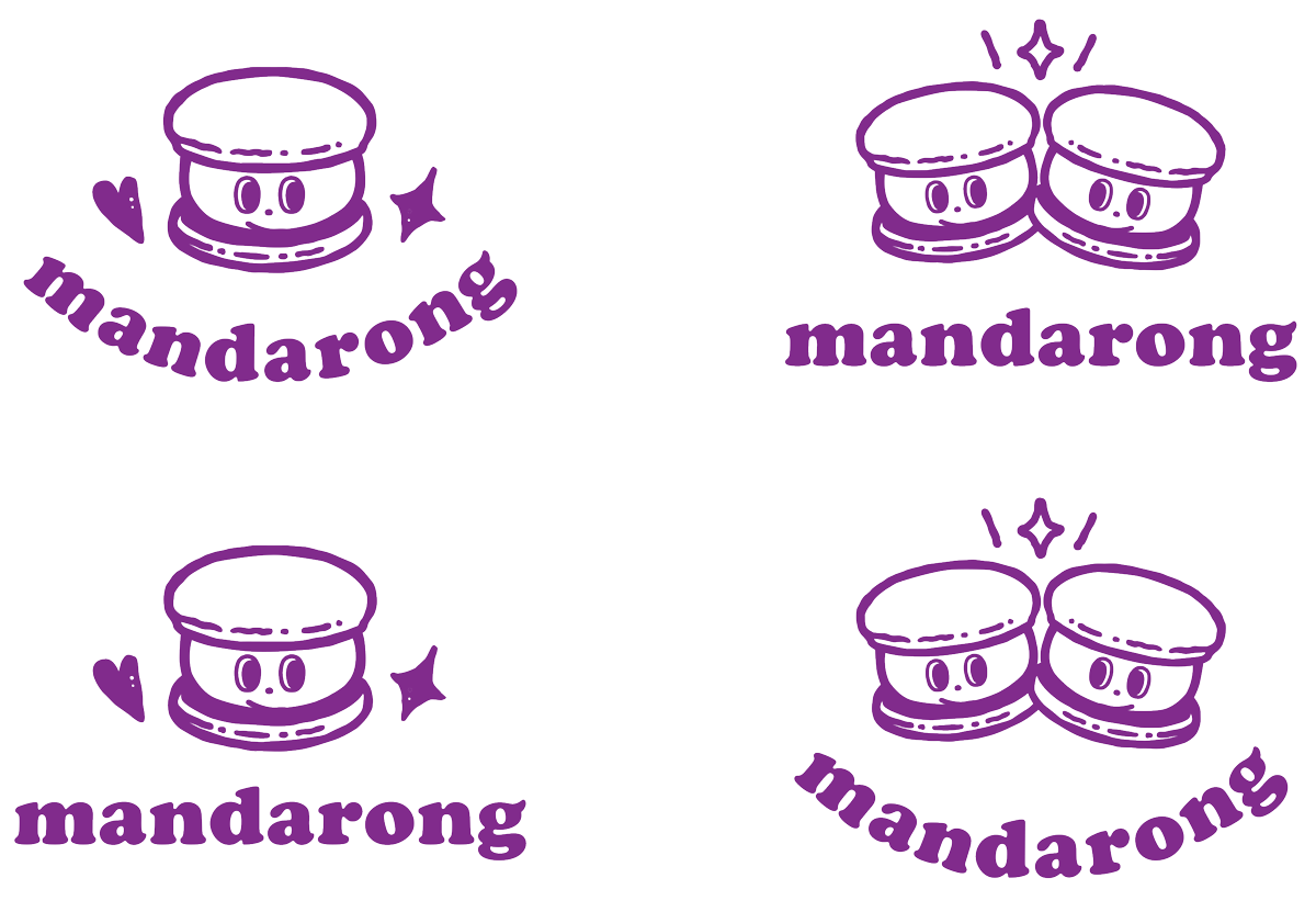 마카롱 브랜드 로고 디자인 by 마롱마롱 디자인 스튜디오