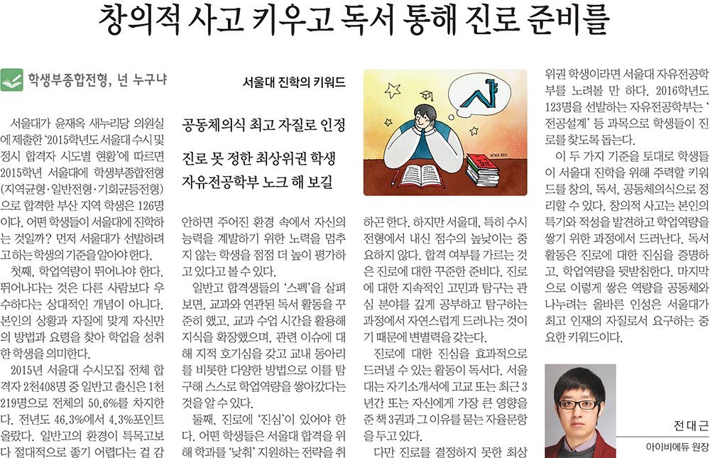 Illustrations of a Busan Newspaper Article 03, 2015.